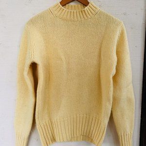 Vintage Boston Traders Pure Wool Sweater Lemon
